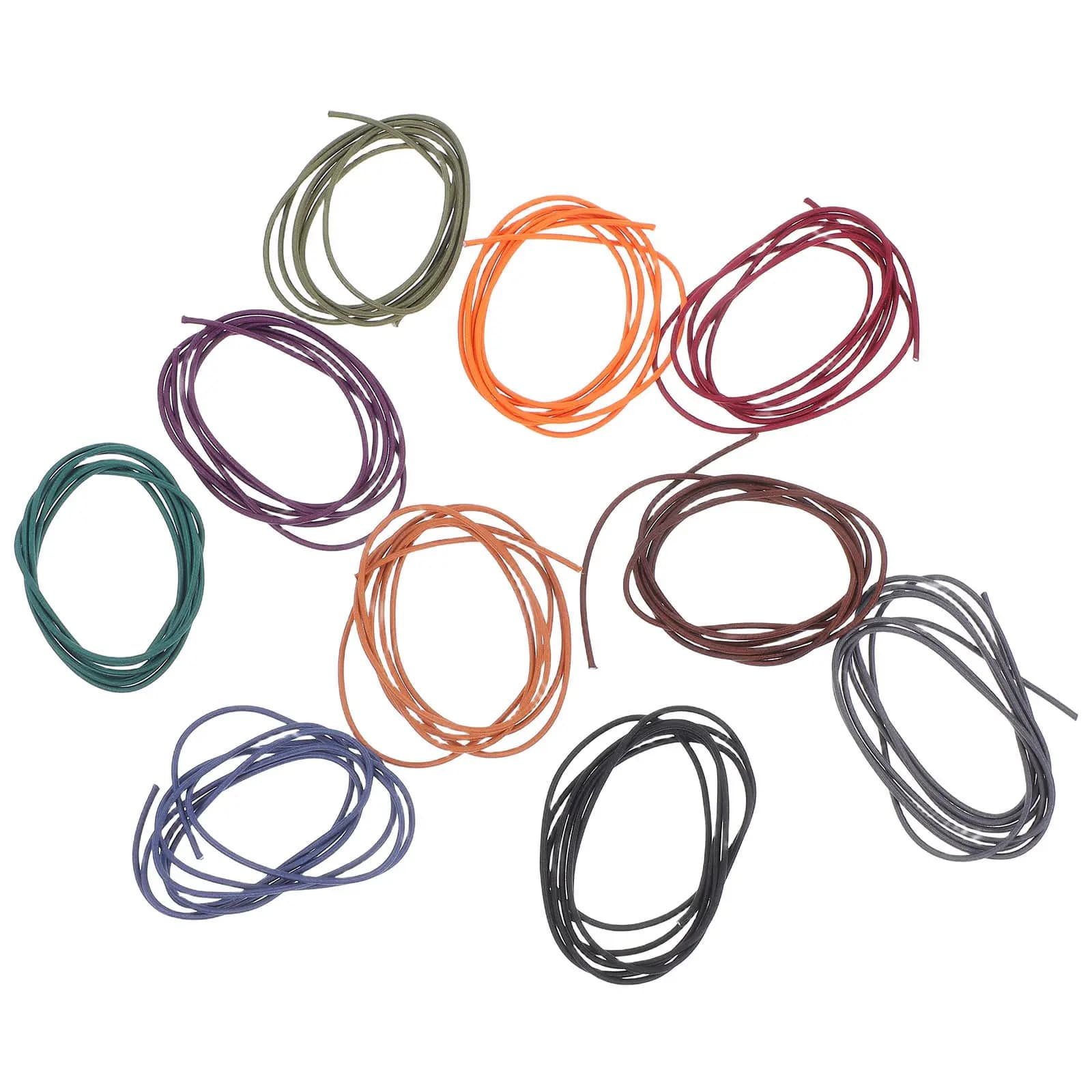 10 Pezzi di Elastici in Nylon Flessibili per Quaderni, Cinghie per Diari di Viaggio, Agende, Organizzatori, Chiusure per Libri