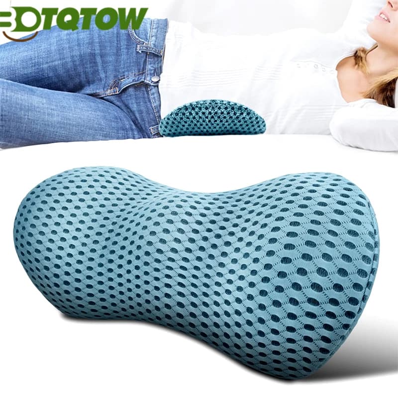 Cuscino di Supporto Lombare per Sedia da Ufficio, Sedile Auto, Supporto Lombare in Memory Foam, Cuscino Lombare per Dolore alla Schiena, per Riposo e Sonno