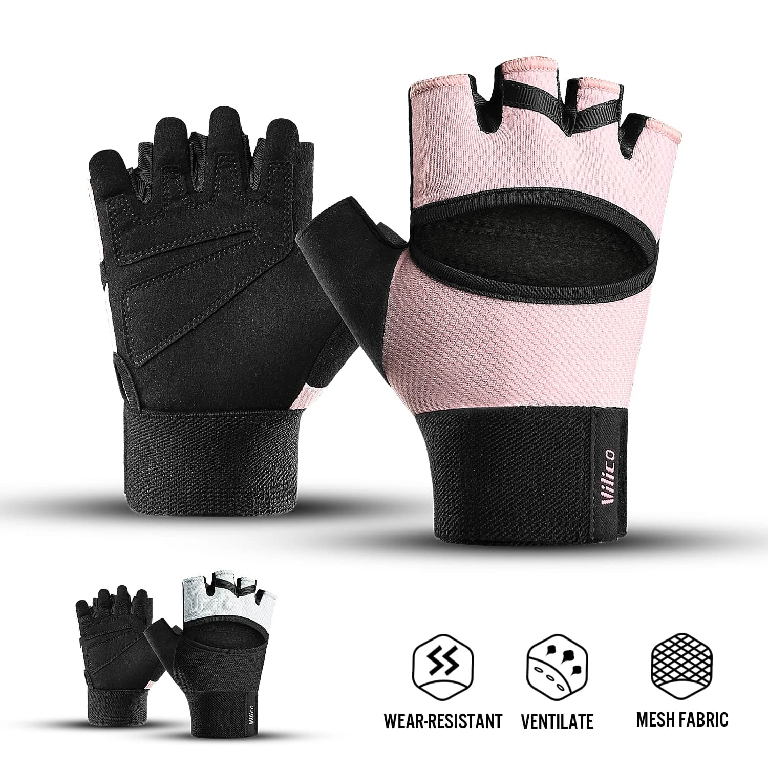 Fitness Gloves Bike Gloves Half Finger Summer Breathable Anti-slip Pad Shockproof Road Bicycle Gloves Cycling Shorts Gloves
