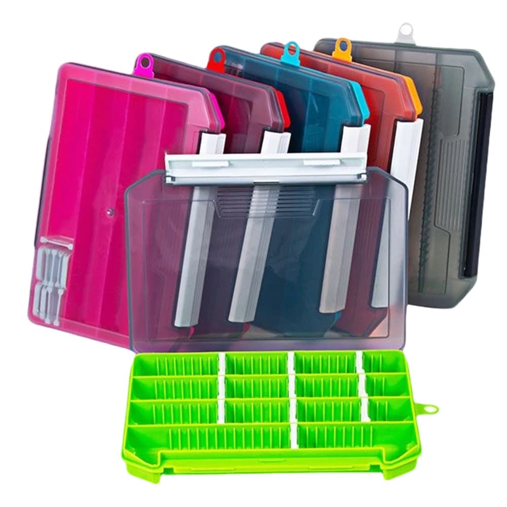 1PCS Fly Box Portable Jig Head Storage Ice Box Crappie Bass Lure Box Jig Storage Fishing Equipment Box