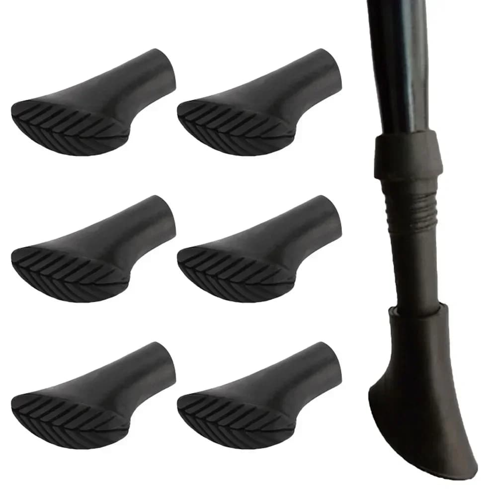 1PC bastoncini da passeggio punta di canna Protector Pad punta di ricambio escursionismo alpinismo manicotto in gomma antiscivolo strumenti per campo da arrampicata all'aperto