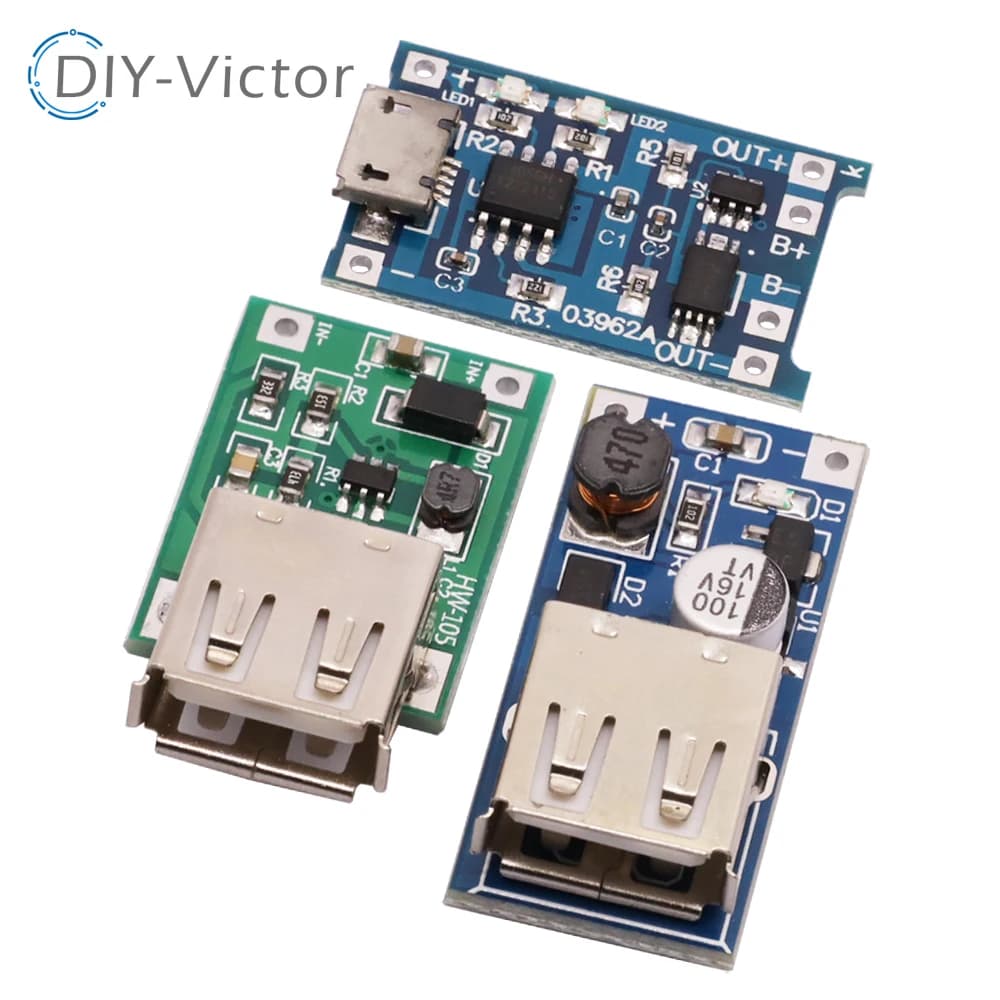 DC 0.9V-5V to 5V 600MA Power Bank Charger Step Up Boost Converter Power Supply Module USB Charging Circuit