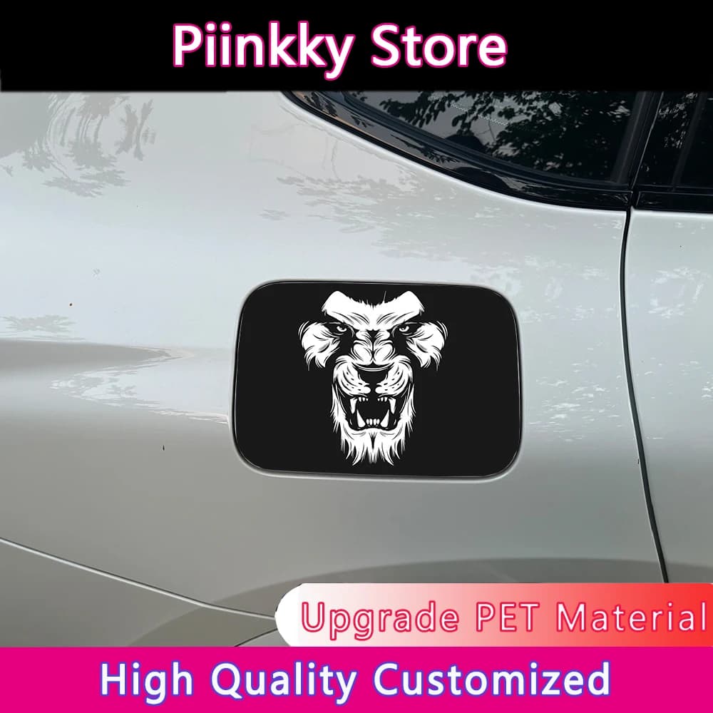 Creative and fun Lion Shape Sticker for Auto Tank, Waterproof and Sun Resistant