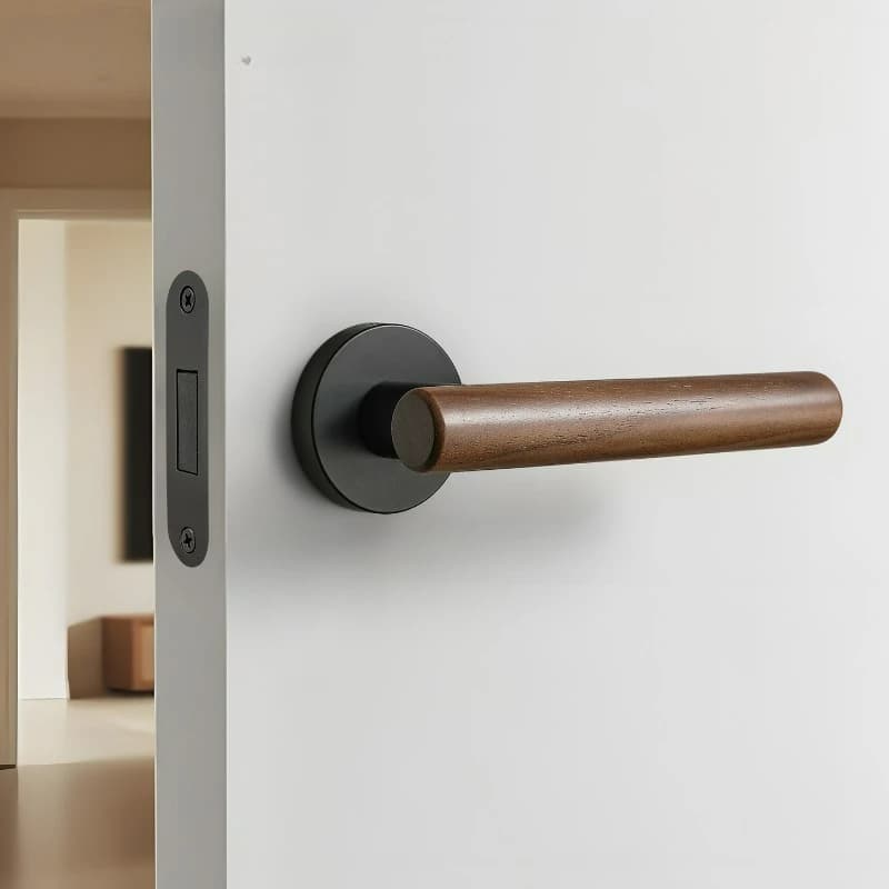 Invisible Door Lock, for Repostiglio, Interior Door Lock, Monolateral Handle, Single Language Lock, Hidden Door Lock