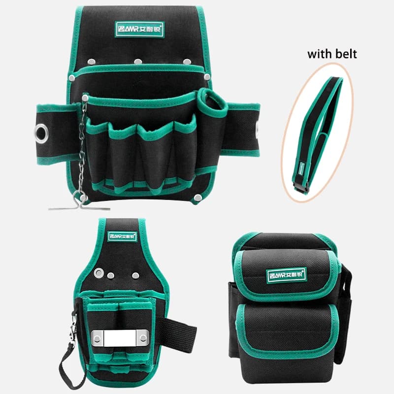 AMR Multi-function Storage Bag Oxford Cloth Waist Pack Hardware Repair Tool Pocket Wrench Pliers Electrician Household Belt