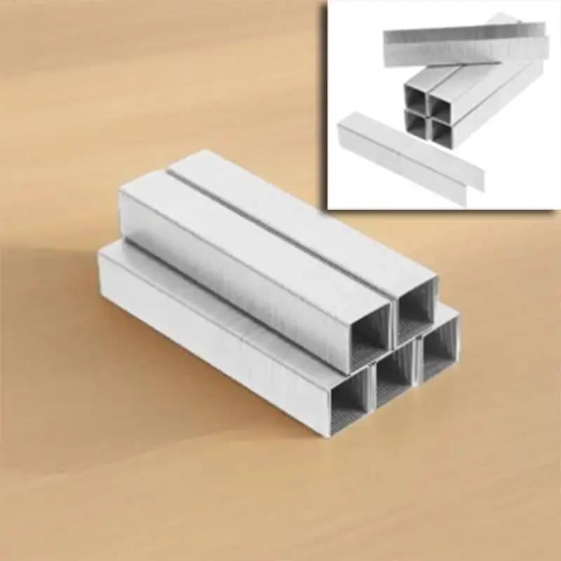 1000 pezzi di ricarica per cucitrice per punti metallici forniture per ufficio punti metallici standard per alimenti in acciaio inossidabile per mini ricarica per legno acciaio resistente 23/13