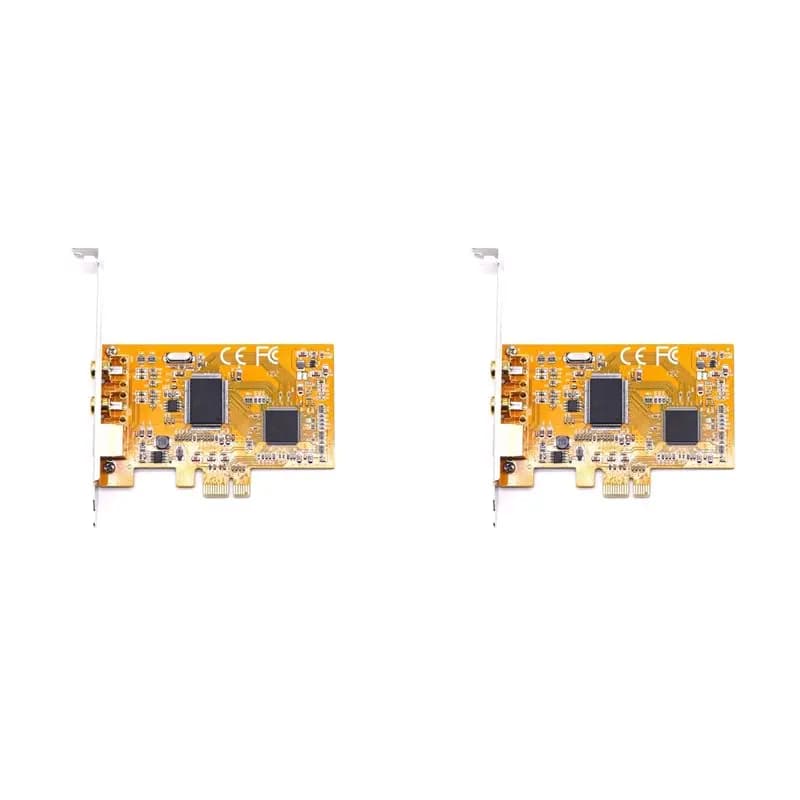 【PUBLICITY】2X Scheda di acquisizione video PCIE a AV 878A per sorveglianza HD, scheda di acquisizione PCI-E 878A per immagini