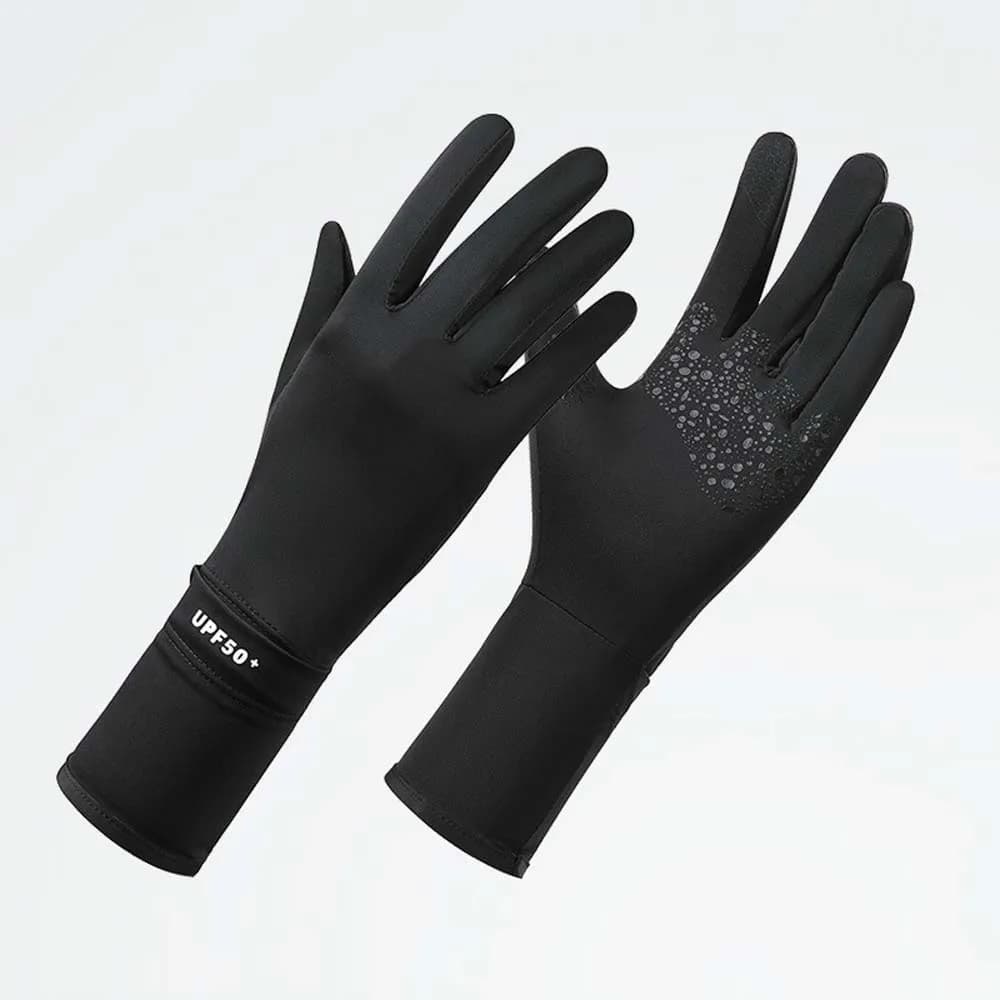 Guanti Traspiranti da Donna per Protezione Solare, Sottili in Seta Ghiaccio, per Ciclismo, Touch Screen, Antiscivolo in Silicone, per Guida Estiva