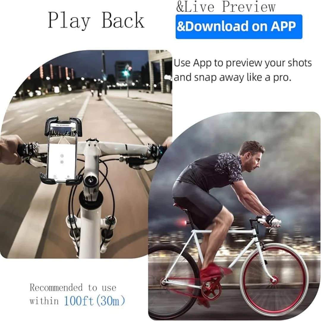 Mini Telecamera d'Azione WiFi 4K, Telecamera POV Portatile, Body Cam Indossabile, Videocamera Sportiva con Custodia Impermeabile per Ciclismo e Viaggi