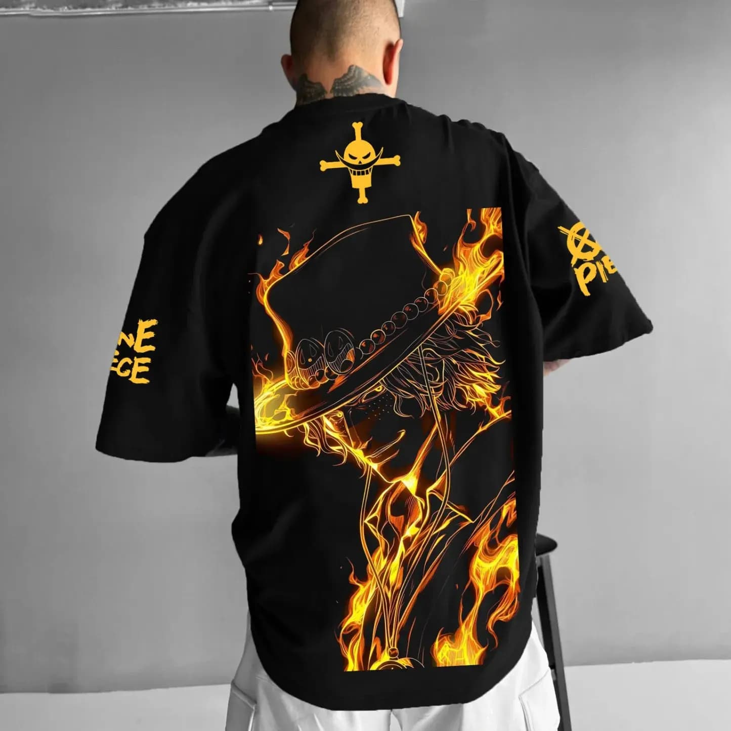 Anime One Piece Rufy Zoro T-shirt grafica Uomo Donna Streetwear Manica corta Oversize Allentato Casual Top Estate Alla moda Abbigliamento quotidiano