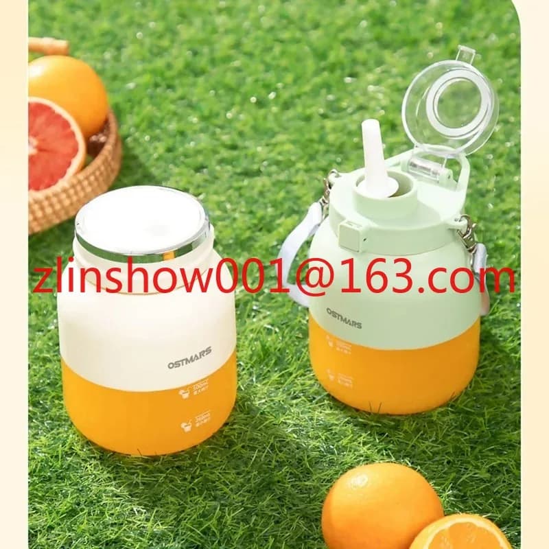 Bottiglia frullatore portatile multifunzionale da 800 ml Spremiagrumi fresco Tazza per frullato centrifuga portatile sicura per miscelazione di frutta