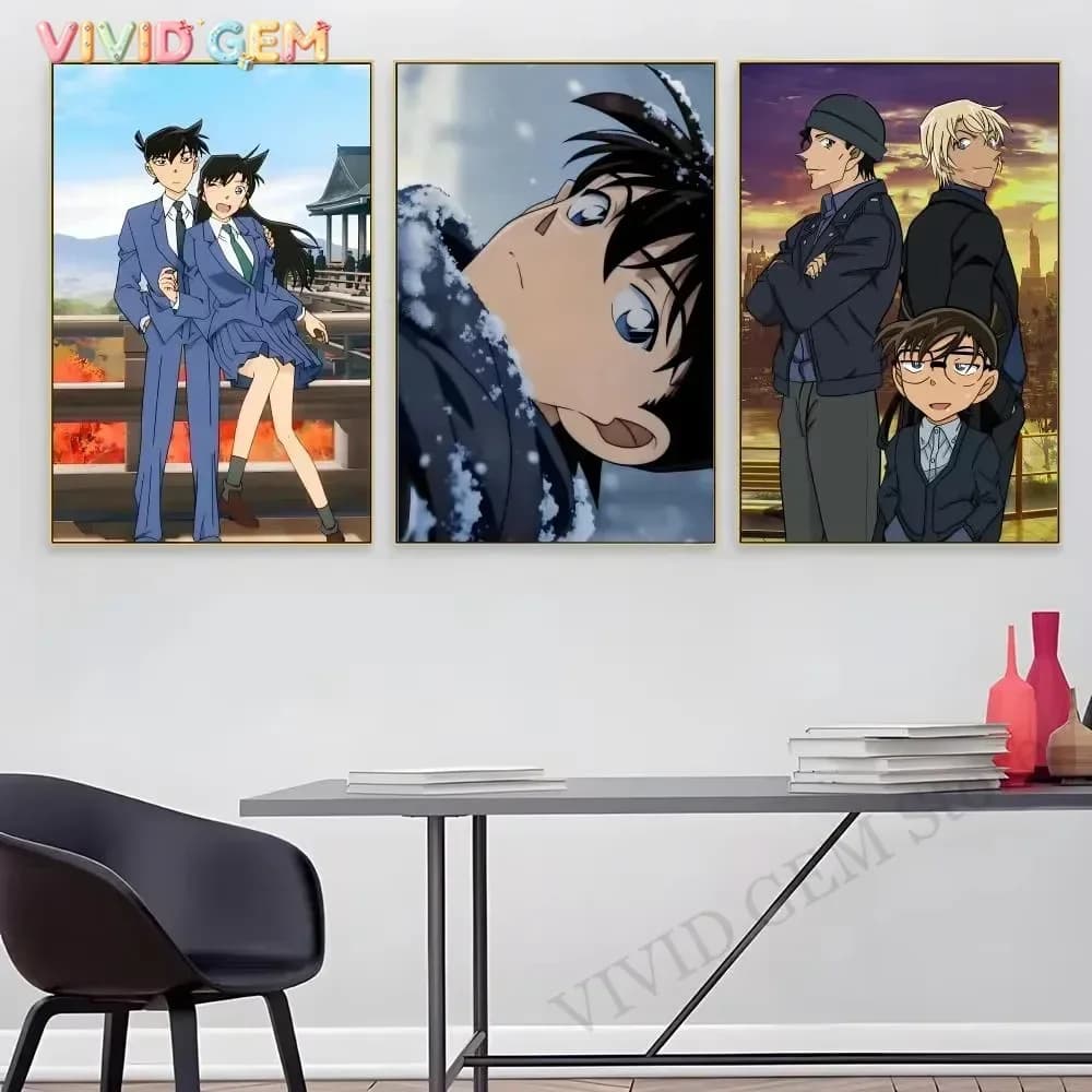 VIVID GEM Diamond Painting D-DETECTIVE Conan ANIME Full Round/Square Diamonds Mosaic Artwork Creative Handmade Home Office De