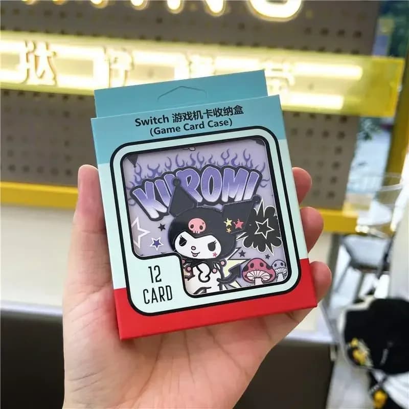 Kawaii Sanrio Kuromi My Melody Cinnamoroll Nintendo Switch Card Box Anime Figure Gioco di carte Oled Ns Custodia protettiva