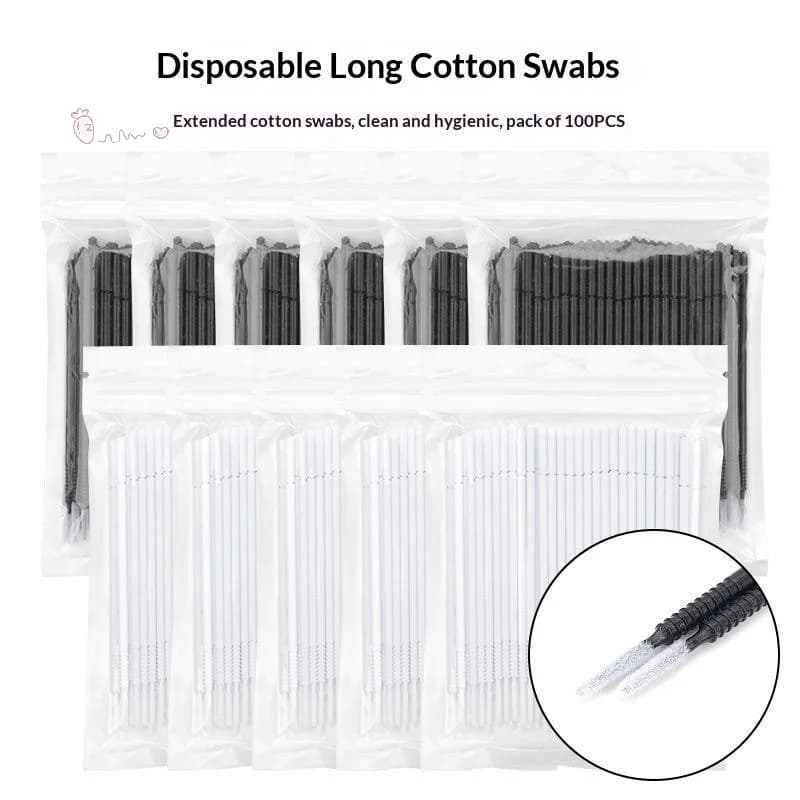 [W] 50 Pcs Disposable Micro Brush Mascara Wands Applicator Lash Removing Swab Microbrush Eyelash Extension Makeup Brushes Tools