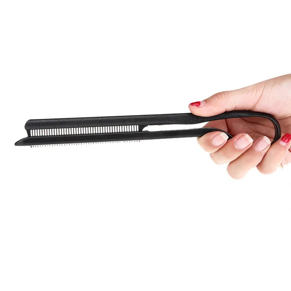 Pettine professionale per capelli da 3 pezzi, pettine per lisciare i capelli in plastica a forma di V, accessori da salone per donne e signore