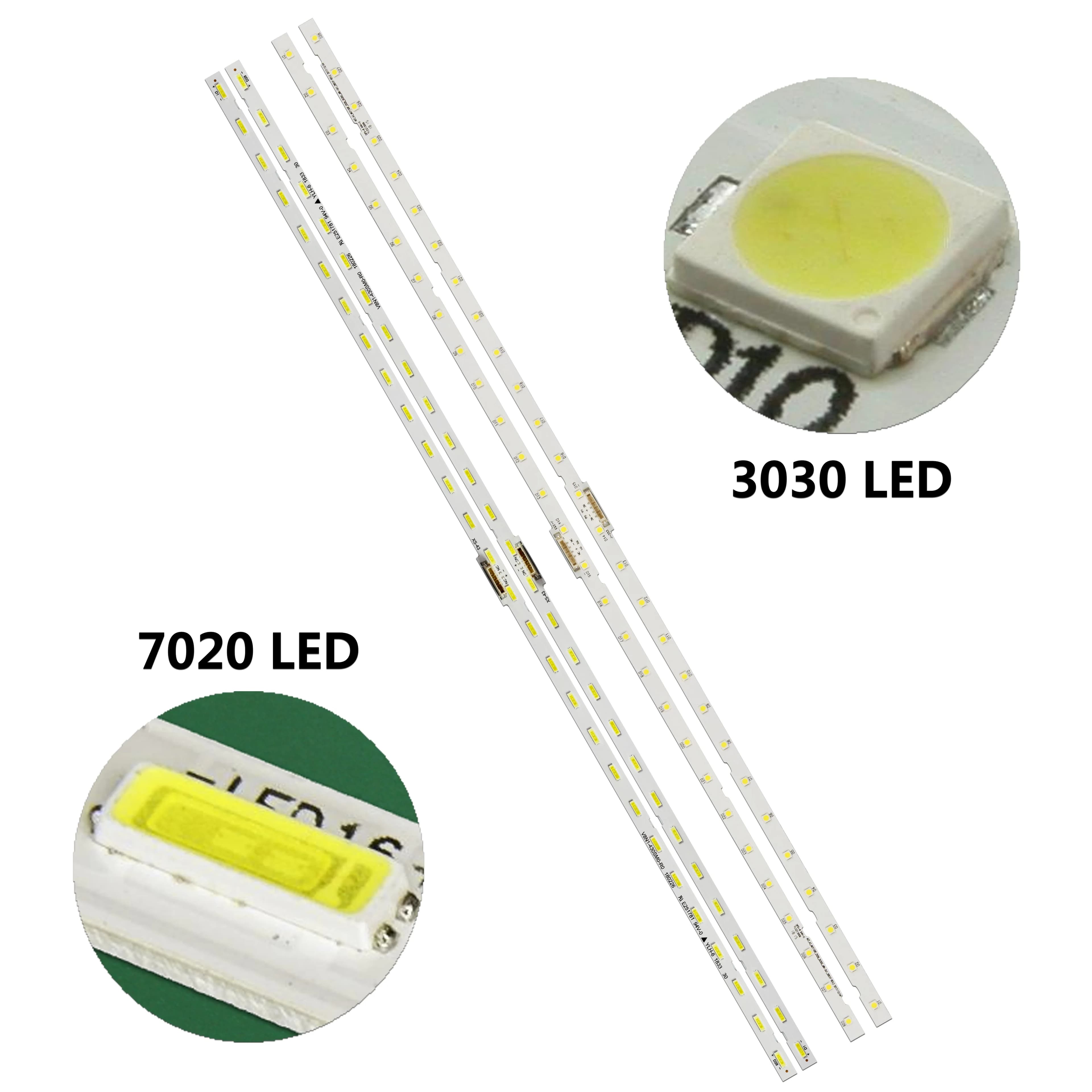 Kit/2 pezzi Strisce LED per UN43NU710D UN43NU7400 UE43RU7402 UA43RU7400 UE43NU7305 UN43RU710D UE43NU7102 QN43LS03 UA43LS03 UE43LS03
