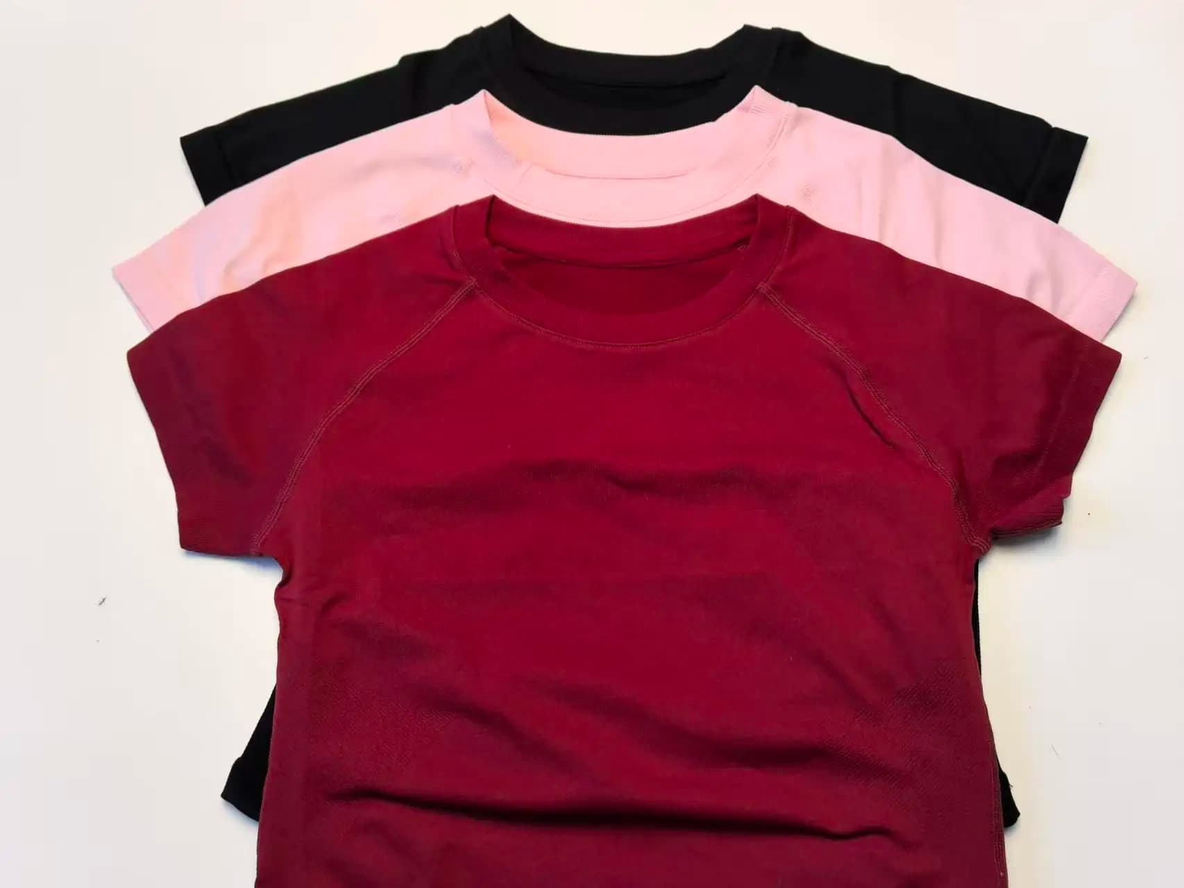 DFCF Top da yoga a maniche corte senza cuciture da donna - T-shirt traspirante ad asciugatura rapida per fitness, corsa e pilates