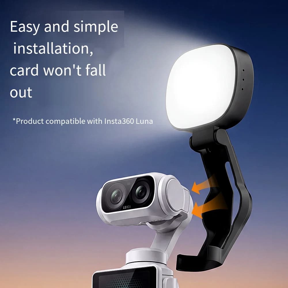 Portable Beauty Fill Light for Insta360 Luna Ultra Gimbal Camera Live Streaming Photography Accessories