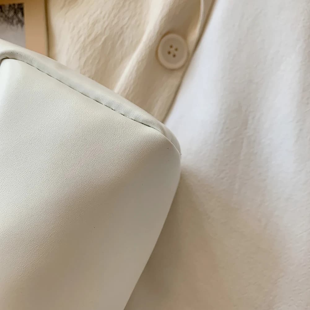 Borsa a Tracolla Semplice da Donna in Pelle PU, Pochette Cilindrica Piccola da Donna, Borsa a Mano per Viaggi e Affari all'Aperto