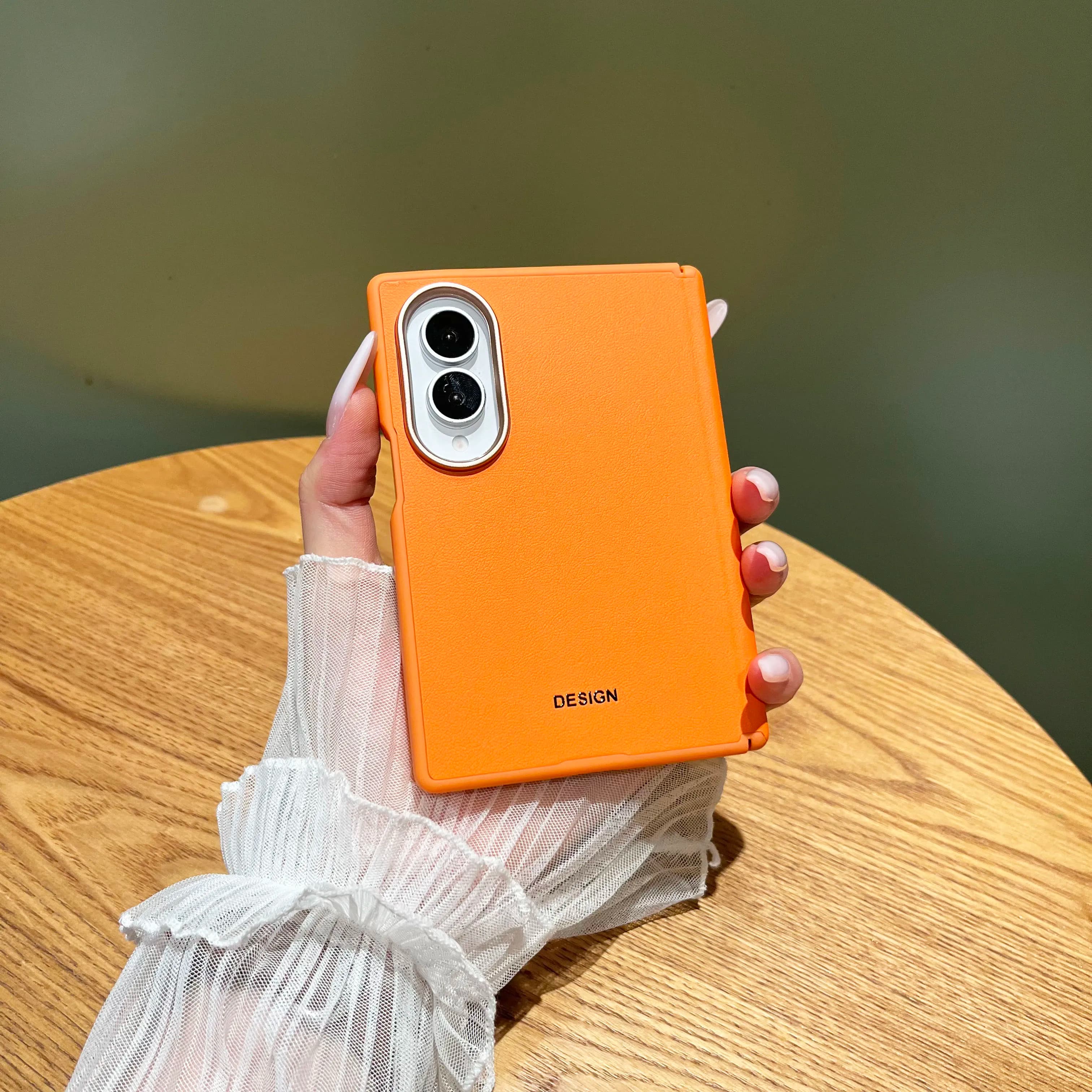 Luxury Magnetic Skin Sensing Leather Case for Samsung Galaxy Z Fold8 Fold 8 Hinge Protection Shockproof For Magsafe Slim Cover