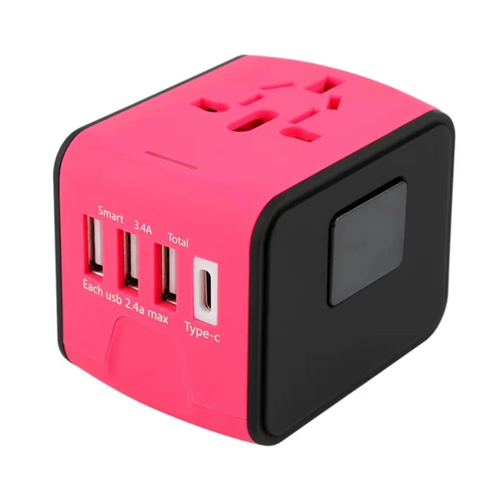 Travel Bag Electronic Gift Bag Adapter Plug Type C Travel Adapter Universal AC Socket Hot 3 Port USB Adapter all in One