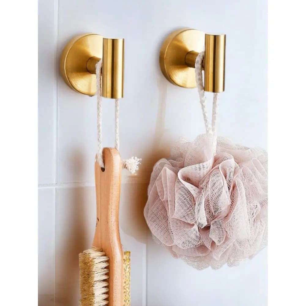 Set di 6 accessori da bagno in acciaio inossidabile stile europeo, include anello portasciugamani, portasciugamani a barra, porta carta igienica, gancio per accappatoio, Mu