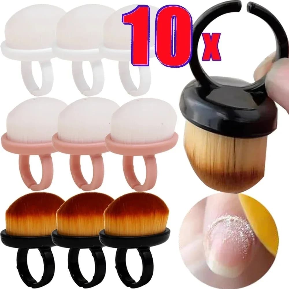 1/10Pcs Professional Delicate Nail Dust Brush Nails Art Soft Brush Remove Gel Polish Powder Cleaning Tools Manicure Accessories