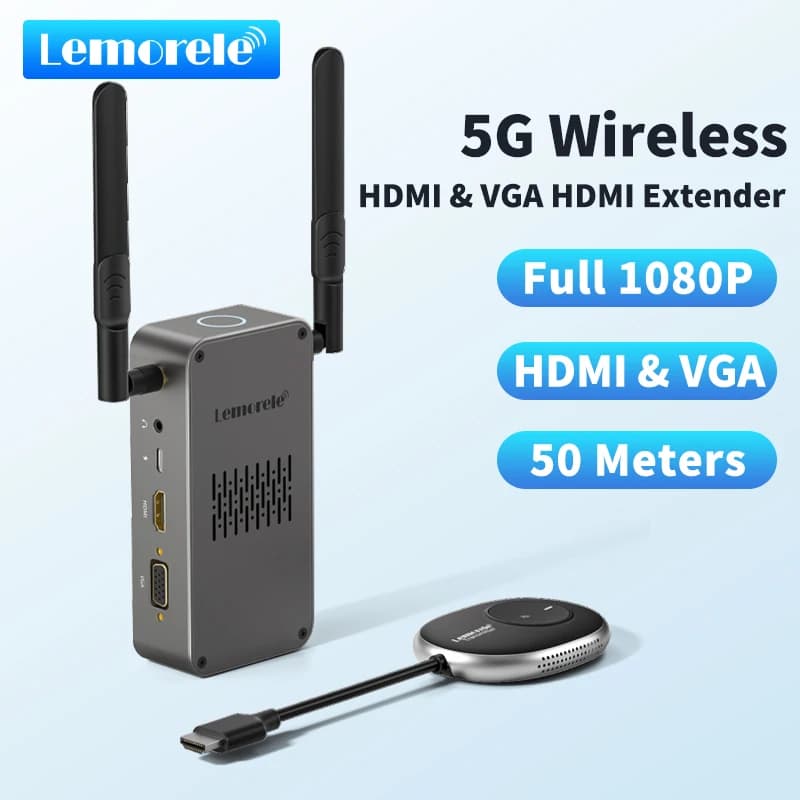 Lemorele trasmettitore hdmi wireless tdt ricevitore tv hd Proiettore Proiettore 4k Trasmettitore video e ricevitore Display extender