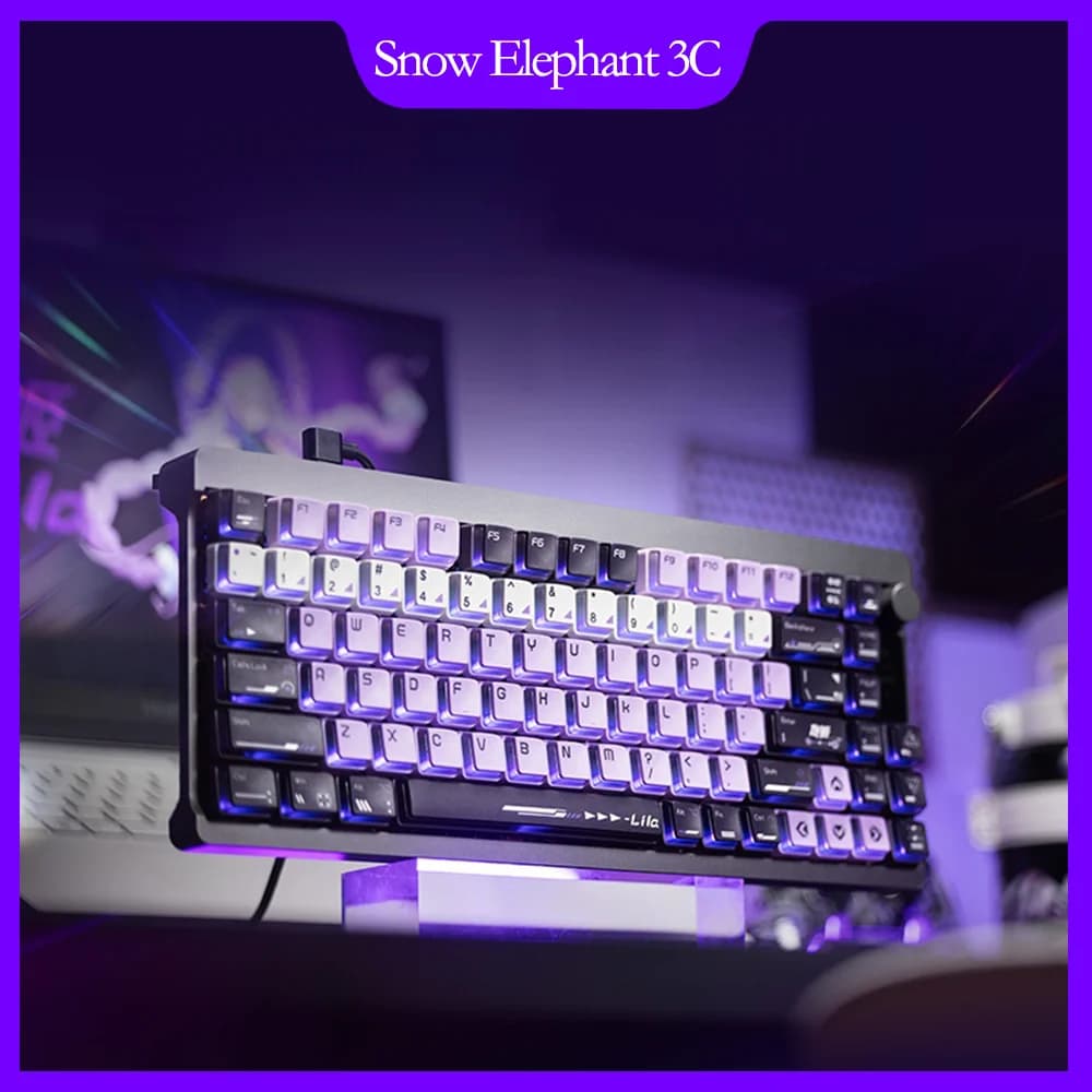Tastiera colorata StarChase 87 con interruttore magnetico Tastiera da gioco RGB personalizzabile completamente hot-swap Meccanica 8000Hz lavorata a CNC