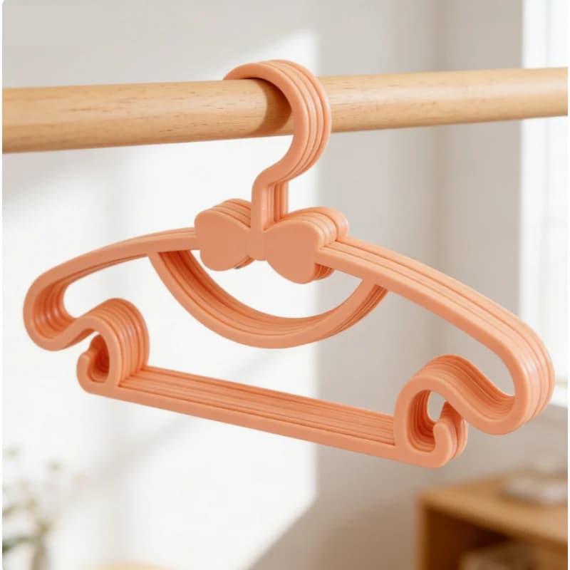 50 Pieces Baby Clothes Hanger with Clips, Hooks Baby Clothes Display