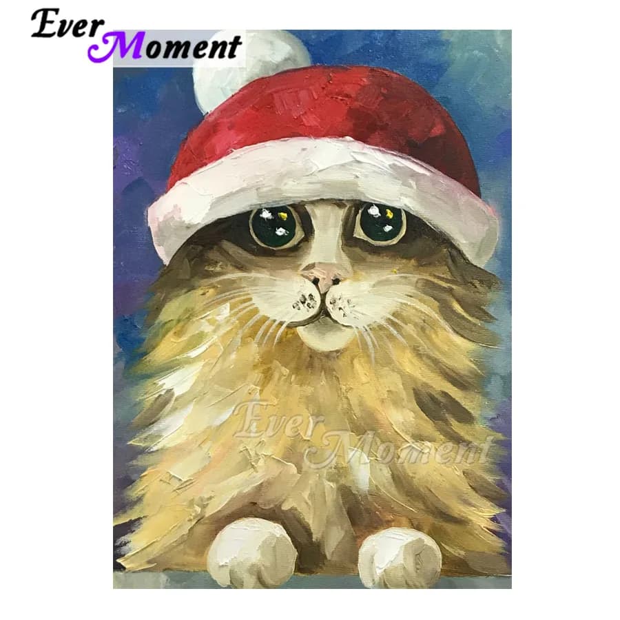 5D fai da te mai momento pittura diamante immagine fatta a mano di strass gatto Natale punto croce casa diamante ricamo ASF1846