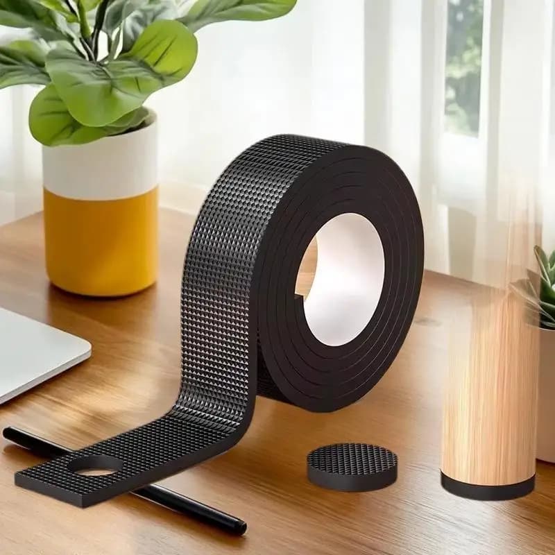 Heavy Duty Non-Slip Furniture Pads Self Adhesive Rubber Leg Protectors for Chairs Tables Sofas - Floor Protection