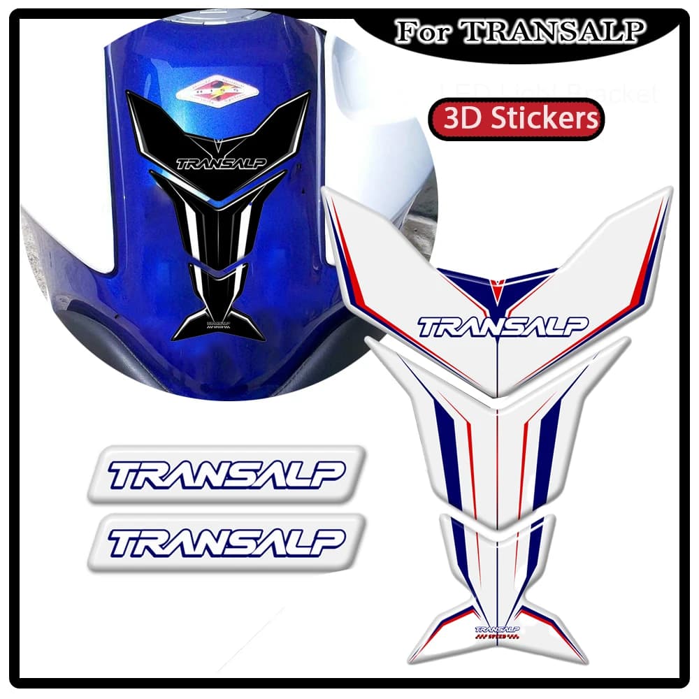 Moto Per HONDA TRANSALP XL700V Protezione Rilievo del Carro Armato Manopole Gas Olio Combustibile Kit Ginocchio Carena Parafango Adesivi Decalcomanie