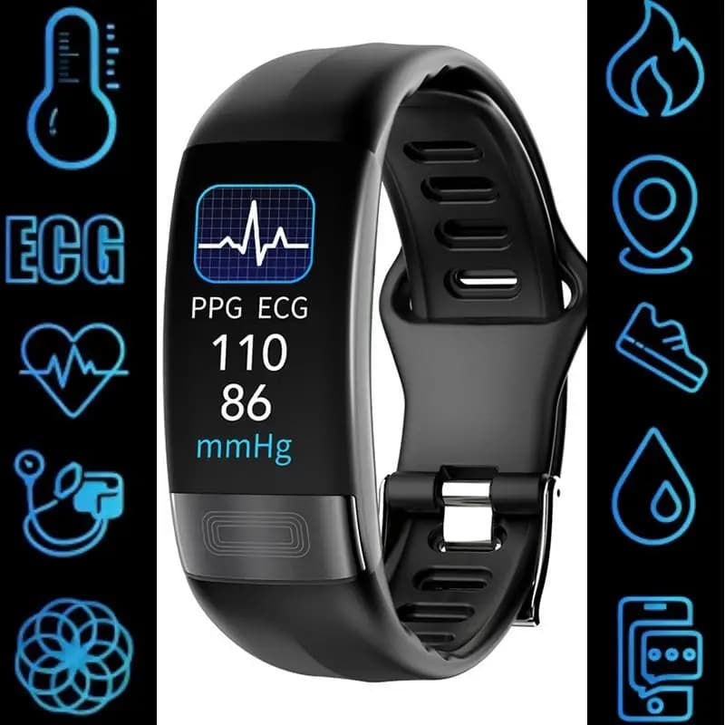 P11 Plus Smartwatch Man Woman Heart rate PPG Ecg Blood pressure Ekg Healthcare Bracelet Body temperature Sport Smartbracelet