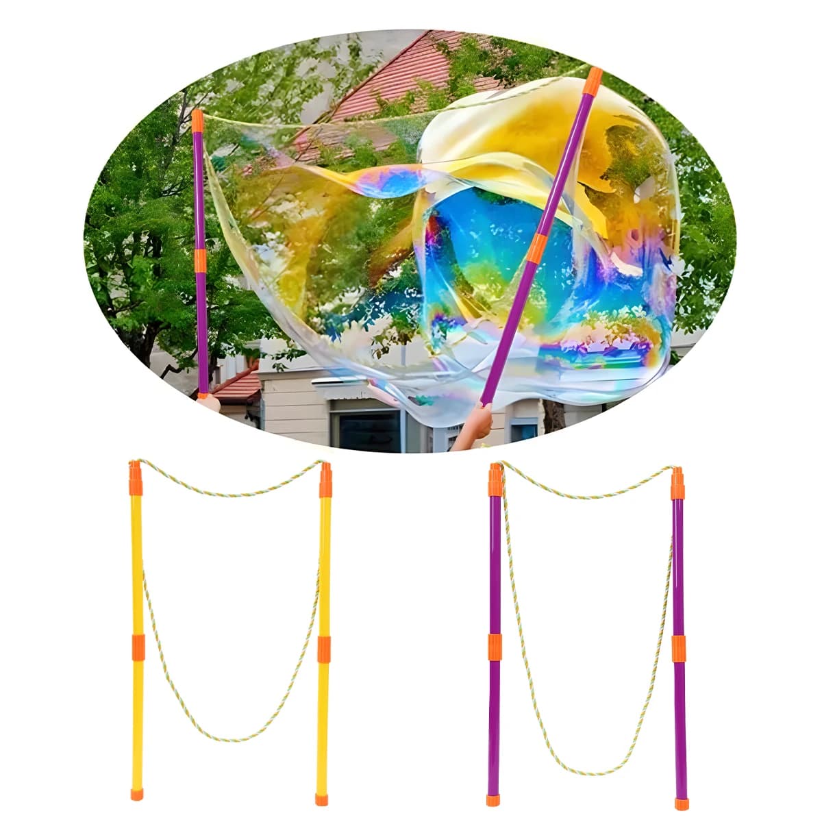 Pull rope Bubble Stick Birthday party decoration Children's bomber Children's soap bubble Birthday Toy Wedding Baby Shower Party Supplies