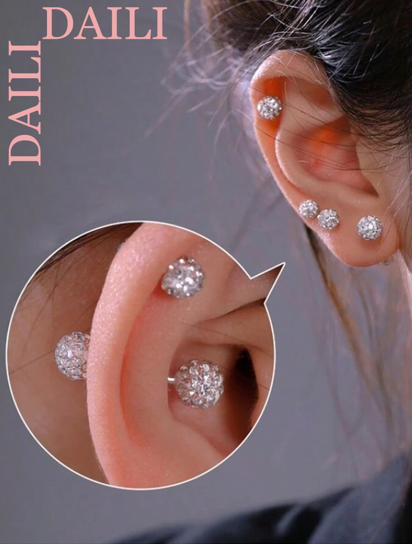 4 paia di orecchini a forma di sfera di cristallo, gioielli alla moda brillanti con un tocco elegante e raffinato, regalo perfetto ed elegante per donne e uomini