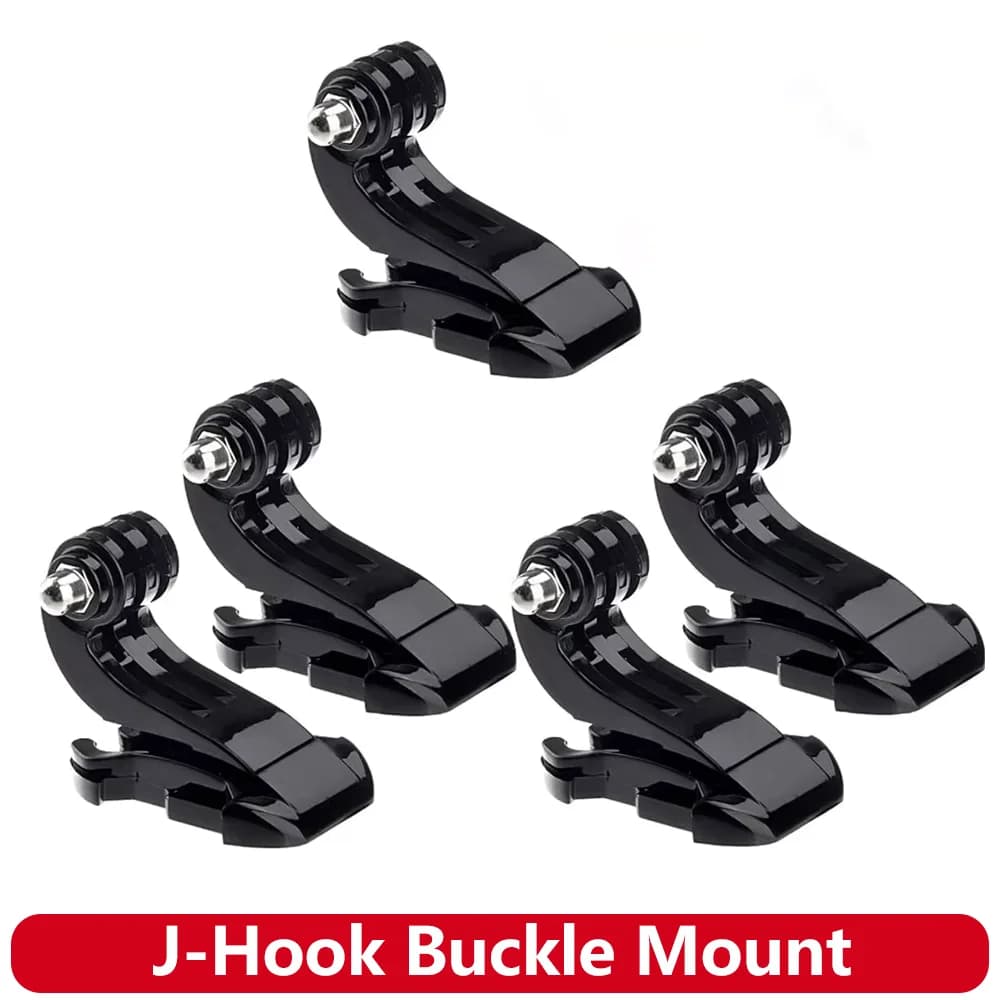 J-Hook Fibbia di Montaggio J Gancio Adattatore Casco Per GoPro Hero 13 12 11 10 9 8 SJCAM Insta360 AKASO DJI Osmo Action Camera Accessori