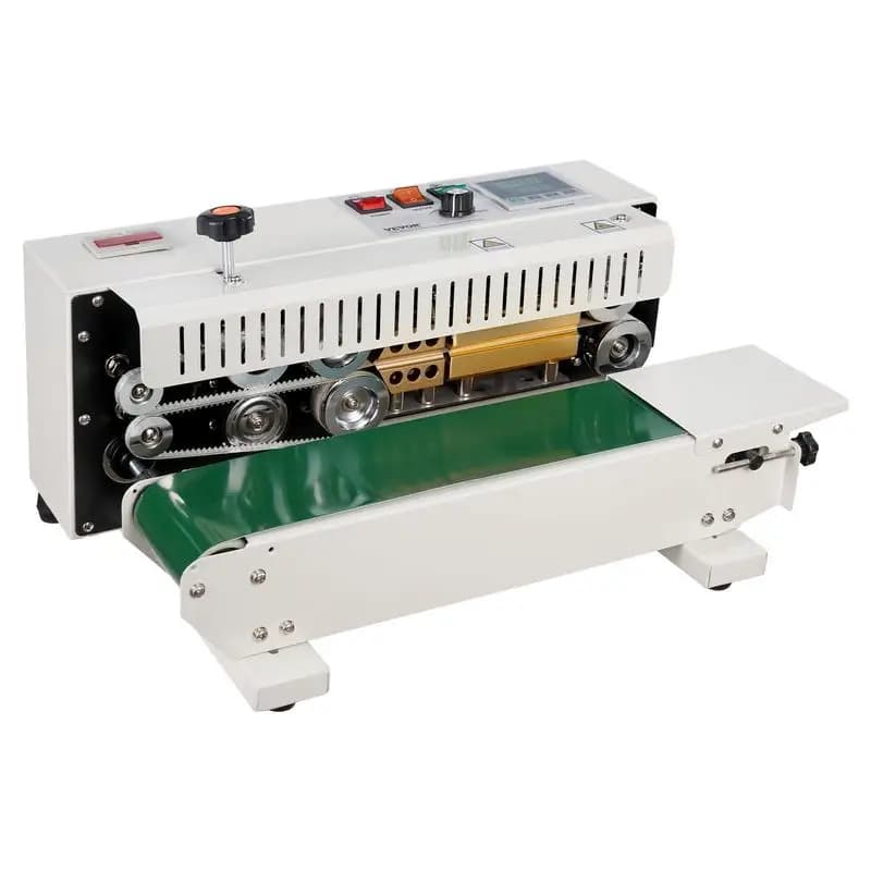 Horizontal Automatic Pouch Sealer 6-12 mm Food Production Hardware Packing Chemical Industry Digital Control Counter 0.02-0.8 mm Thickness Plastic Film Bags Packing Machine