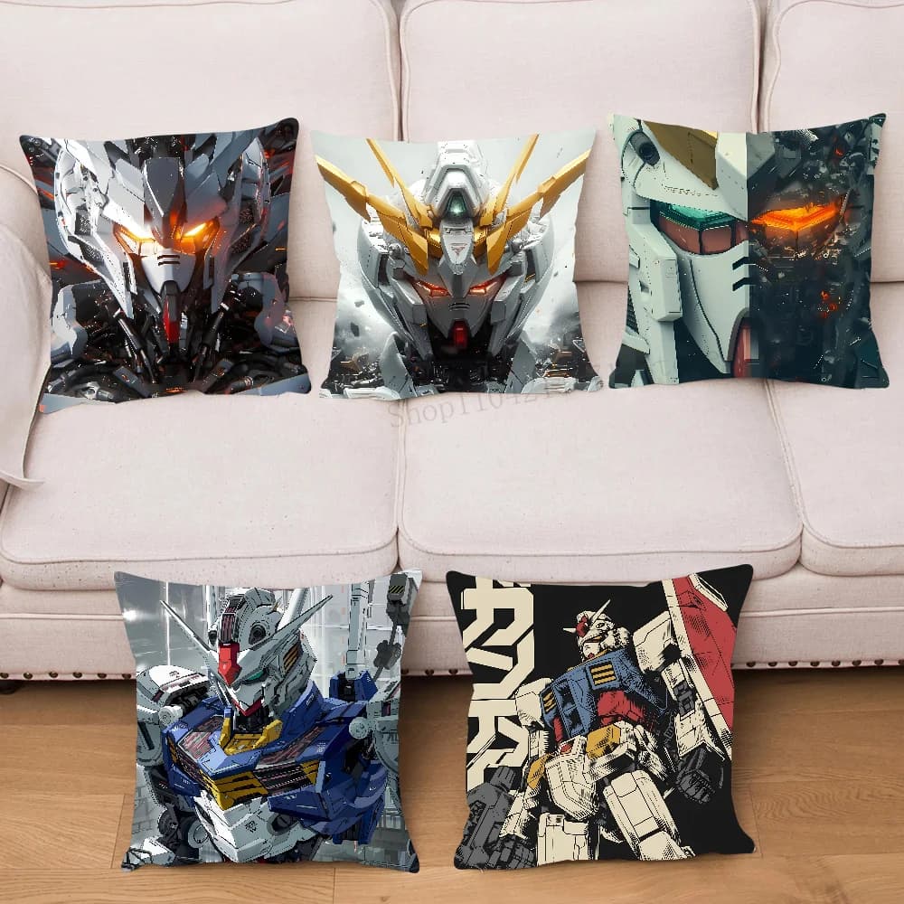 Gioco G-Gundam Federa Cuscino quadrato Camera da letto Divano Tempo libero Comfort Cuscino Auto Soggiorno Decorazione della casa