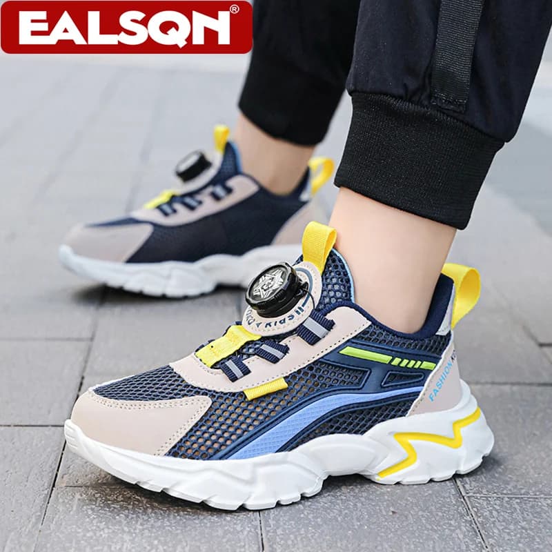Scarpe sportive per bambini per ragazzi, scarpe sportive casual traspiranti in rete alla moda, sneakers da corsa leggere estive per studenti