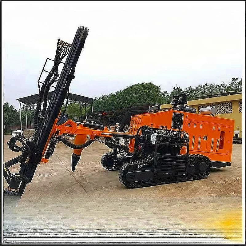 Macchina per fori di esplosione Crawler DTH per perforazione di pozzi d'acqua Esplorazione mineraria Lavoro di fondotinta Design personalizzato Vendita di impianti di perforazione ad alta potenza