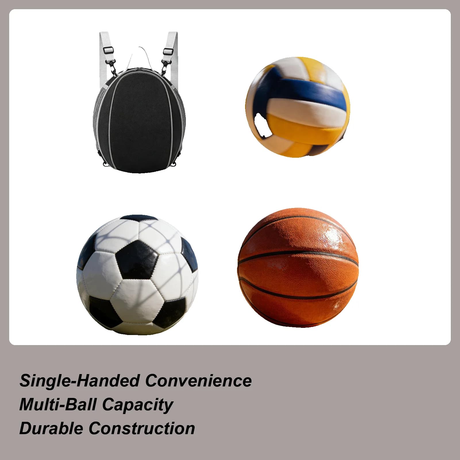 Basketball Backpack With Side Pocket Waterproof Lightweight Boys Football Bag Volleyball Backpack For Volleyball Gym Daily