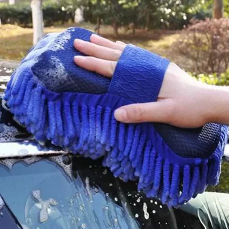 Lavatrice per auto in microfibra Spugna per pulizia Cura dell'auto Spazzole per dettagli Asciugamano per lavaggio Guanti per auto Accessori per lo styling Manutenzione