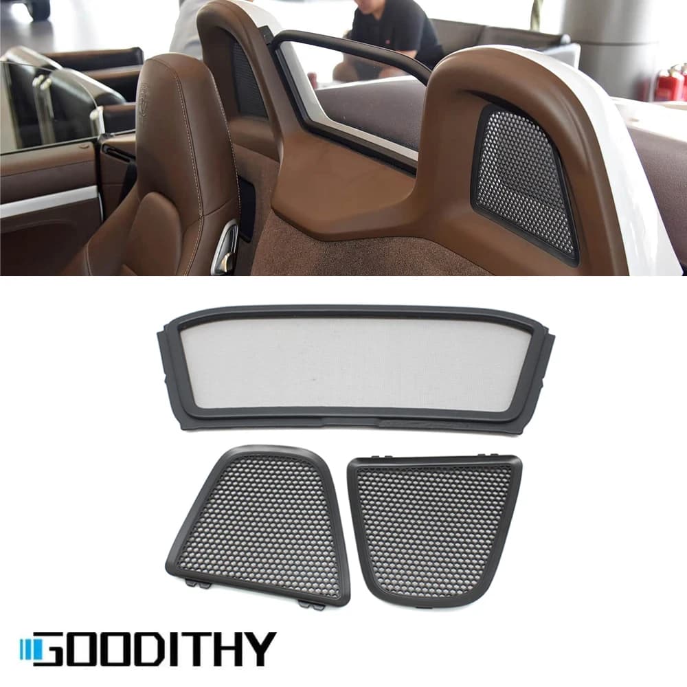 Interior Car Central Seat Backrest Net Cover Back Mesh Replacement For Porsche Boxster 981 718 982 2013-2023 98156162106