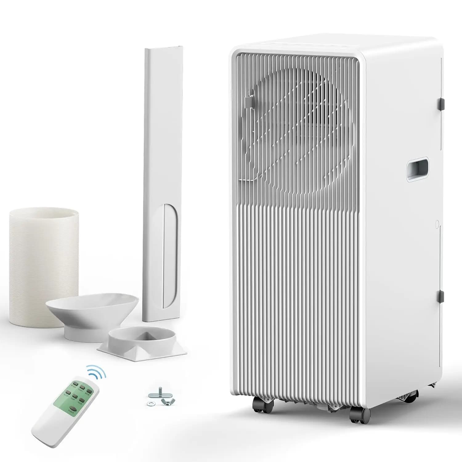 Condizionatore d'aria portatile da 12000 BTU con deumidificatore e ventola, silenzioso, con kit per finestra, per camera da letto fino a 550 piedi quadrati, personalizzabile