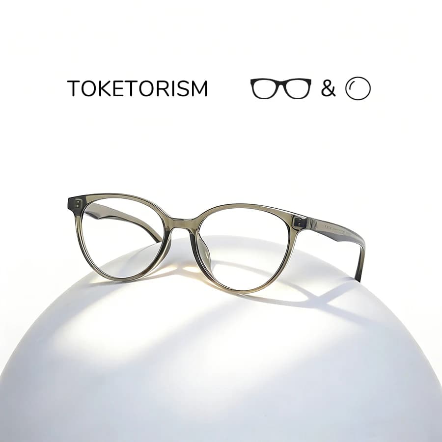 Toketorism Fashion Occhiali da vista da donna con protezione UV400, lenti ottiche con prescrizione