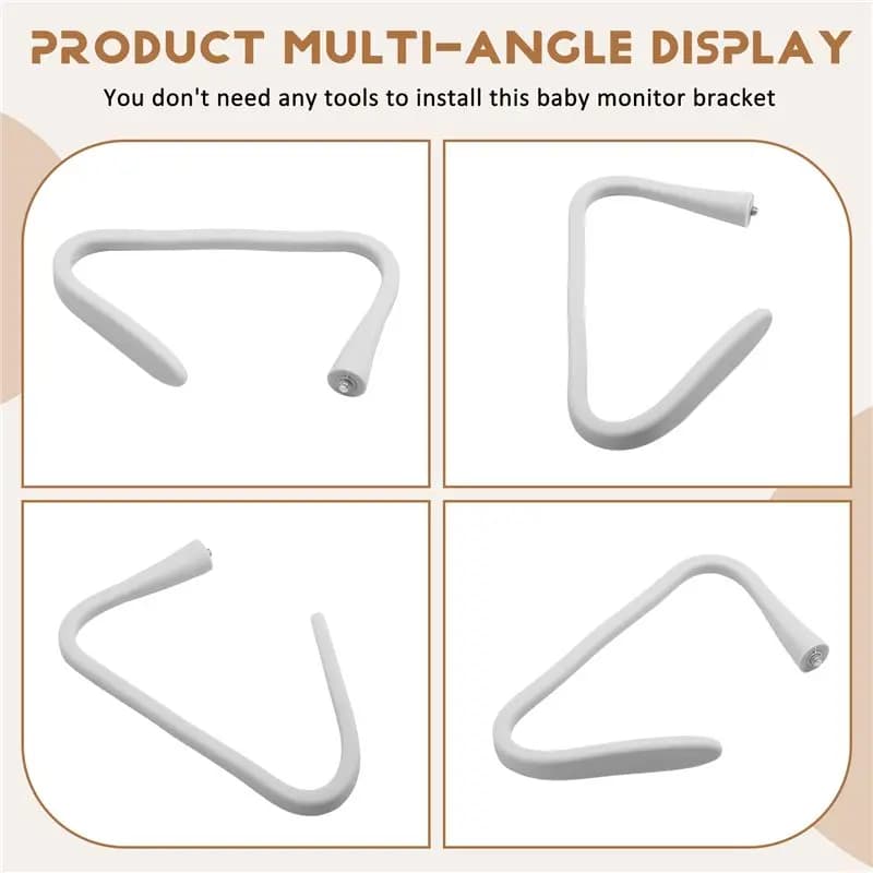 AEE4-Support for baby monitor, flexible camera support for cradle, without damaging the wall, camera support for baby monitor