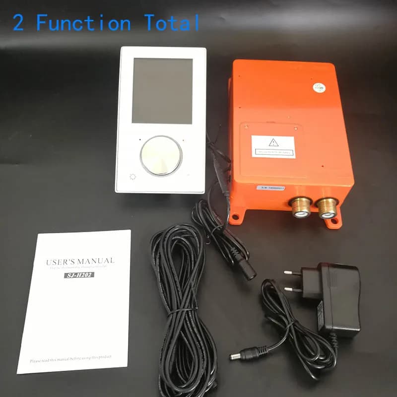 LCD Digital Shower Control Panel with Hidden Thermostat, Intelligent Touch Screen Mixer for Bathroom