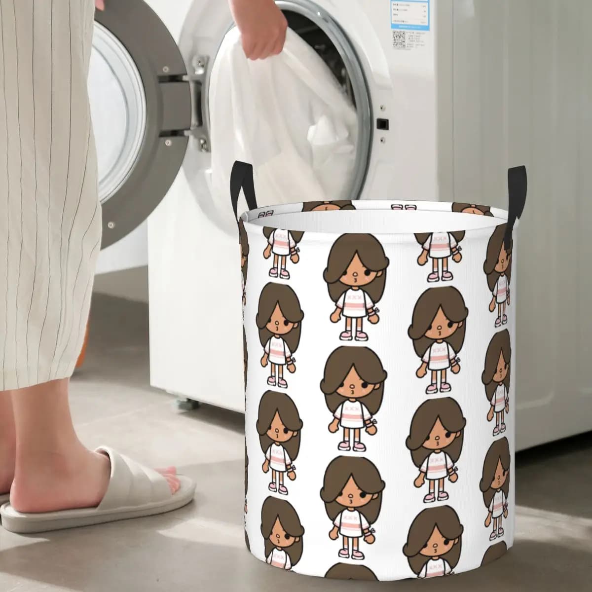 Toca Life Box Toca Boca Simpatiche cestini pieghevoli per la biancheria Vestiti sporchi Articoli vari Cestino portaoggetti Borsa per la casa
