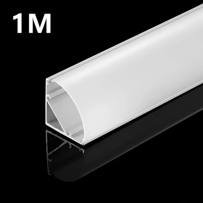 10-100pcs/lot 1M U/V Shape Corner Aluminium Profile Channel Holder for LED Strip Light Bar Under Cabinet Lamp Kitchen Closet